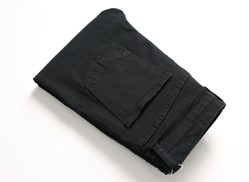 Jeans Für Männer Mode Zerrissene Biker Skinny Jeans männer kleidung Denim Hosen High Street Slim Jogging jean Hosen homme