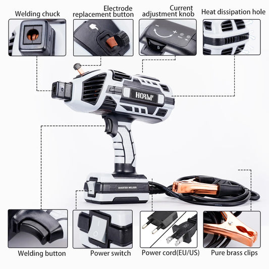 Halbautomat isches Schweiß gerät 220V Hand lichtbogens chweiß gerät Home Elektro schweiß gerät Digitales intelligentes Stroms chweiß werkzeug