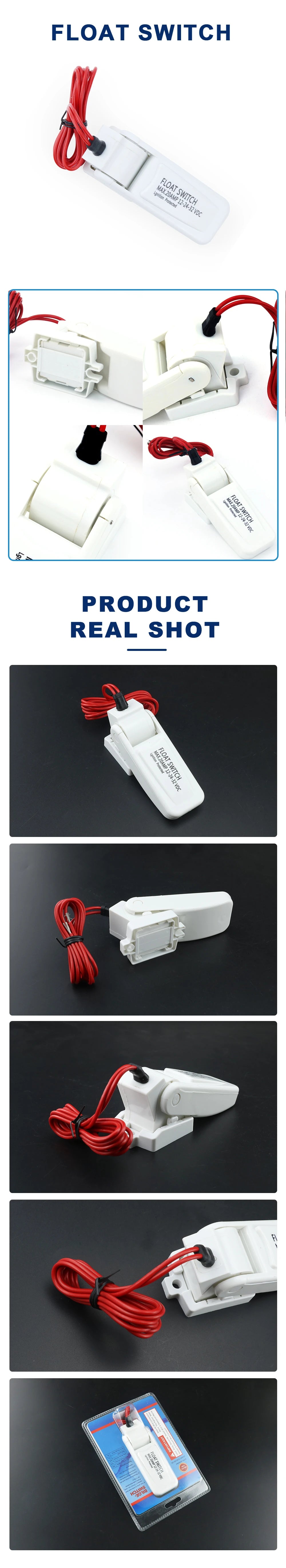 Wasserpumpe Schalter DC 12V Automatische Elektrische Boot Marine Bilge Pumpe Float Wasserstand Controller Fluss Sensor Schalter Hardware