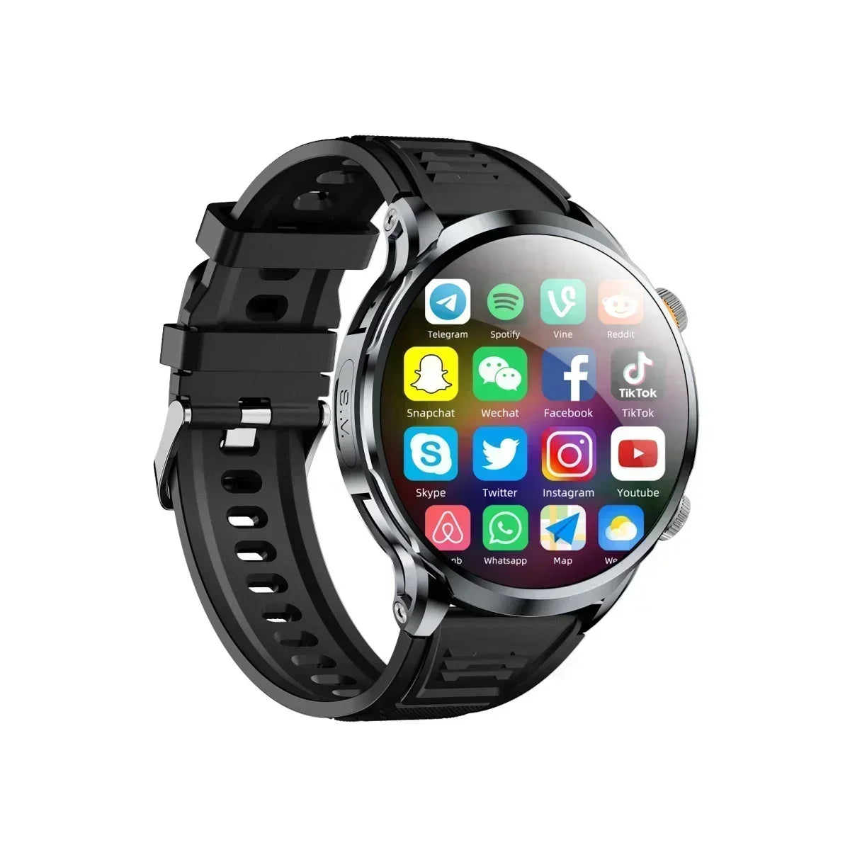 Neue H18 Android Smartwatch 1,95 Zoll AMOLED Blaulichtfilter Bluetooth Anruf GPS+GLONASS Dual Navigation Wasserdicht