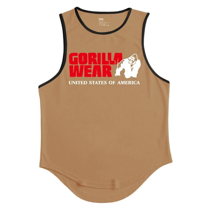 Gym Top Männer Männer Kleidung Fitness Kleidung Shirt Bodybuilding Westen Mann Weste Singulett Unterhemden muskulöse Stringer T-Shirts Tops