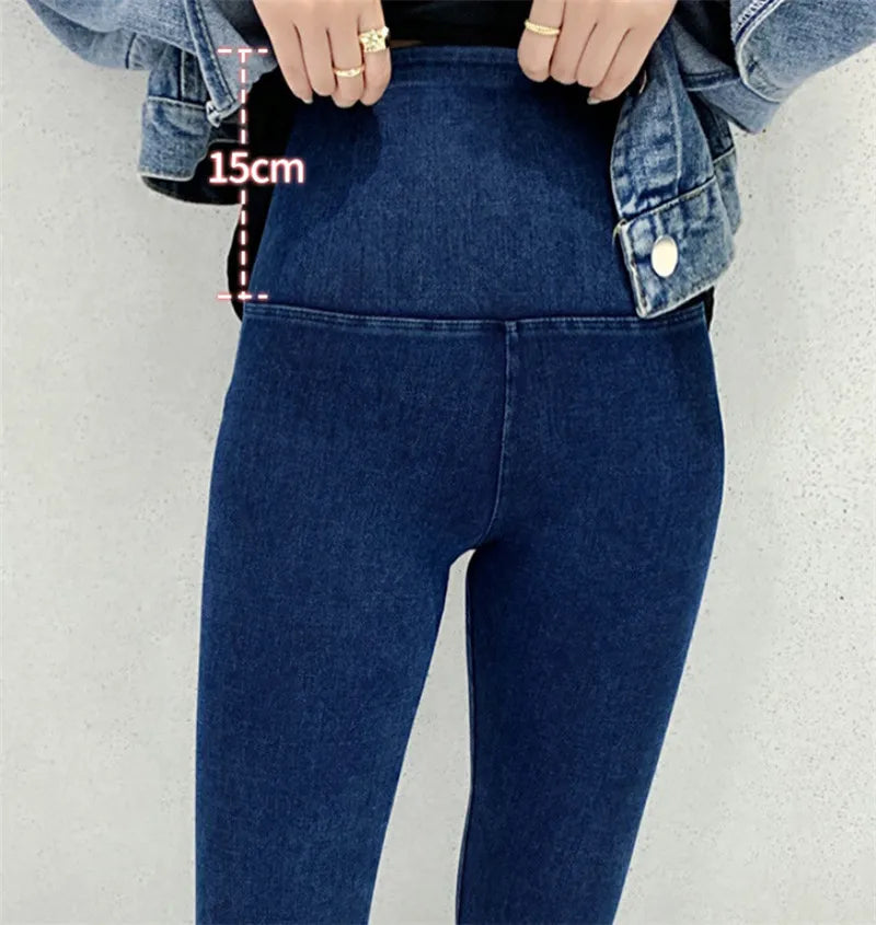 Frauen Jegging Jeans hoch taillierte Mode Jeans hose gute dehnbare Streetwear Laufsport lässig Body Shaping Hosen Legging