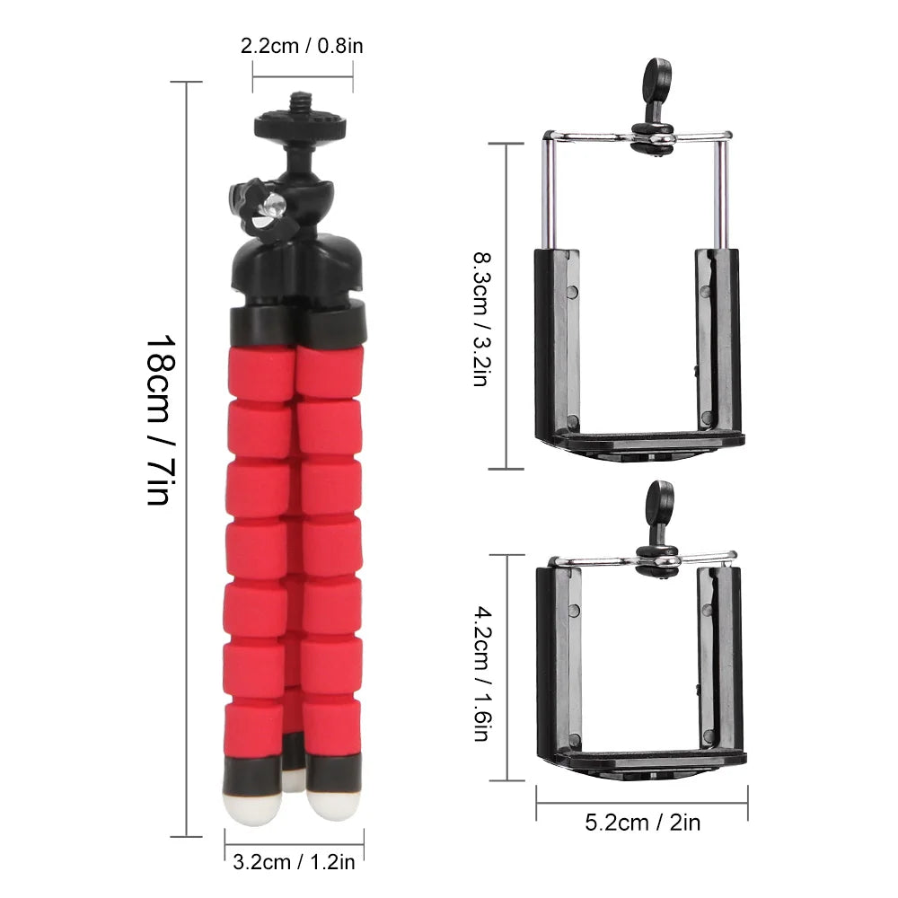 Stativ Für Telefon Flexible Schwamm Octopus Mini Stativ Für IPhone Mini Kamera Stativ Telefon Halter Clip Ständer