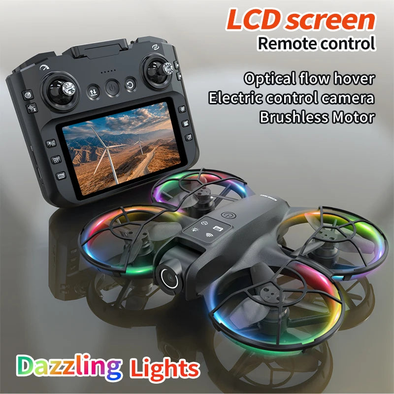 outdoor Portable Mini K200 MAX 4k drone gps 4.5 Inch Screen Remote Transmission Aerial Photo long range 4K camera flying drone