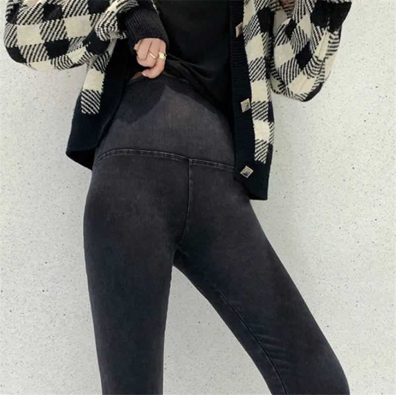 Frauen Jegging Jeans hoch taillierte Mode Jeans hose gute dehnbare Streetwear Laufsport lässig Body Shaping Hosen Legging
