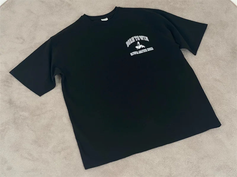 Turnhallen T-shirt männer Mode kurzarm T Männer sommer Lose Fitness T-shirt männer Baumwolle Sport Training tops männer sportswear