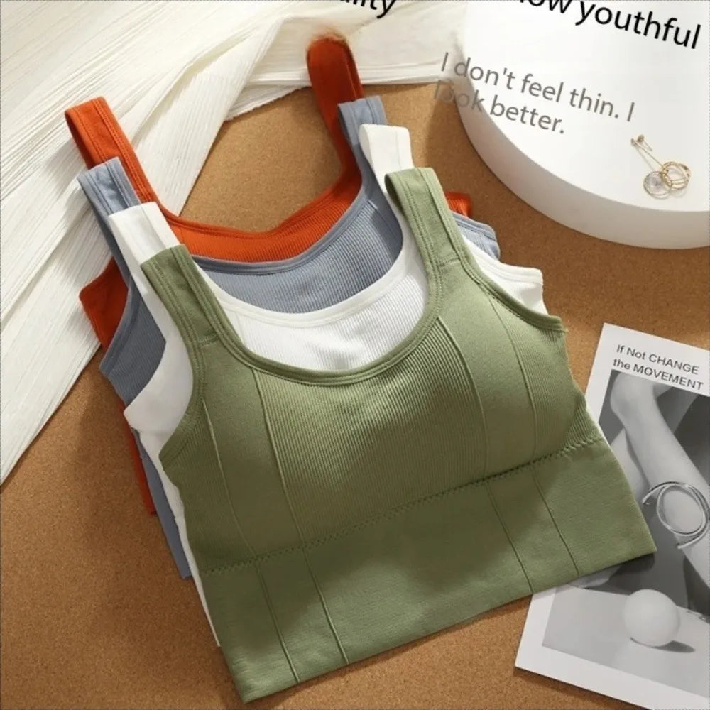 Sport-Bh Anti-Schweiß Fitness Top Frauen Nahtlose Yoga Bh Stoßfest Crop Top Push-Up Sport Bh Gym Workout top