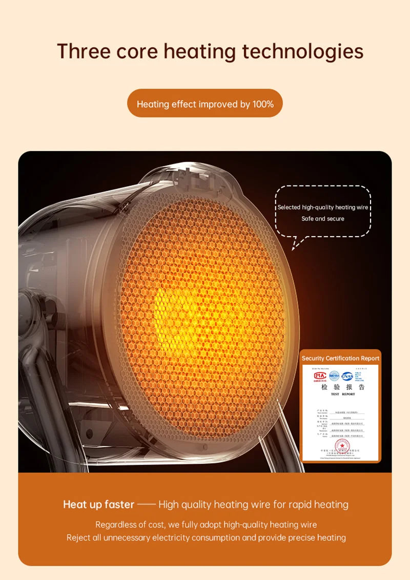 Xiaomi 1000W Tragbare Desktop Elektrische Heizung Warme Luft Gebläse Heizung Keramik Raum Heizung Mit Spitze Über Schutz Für den Heimgebrauch