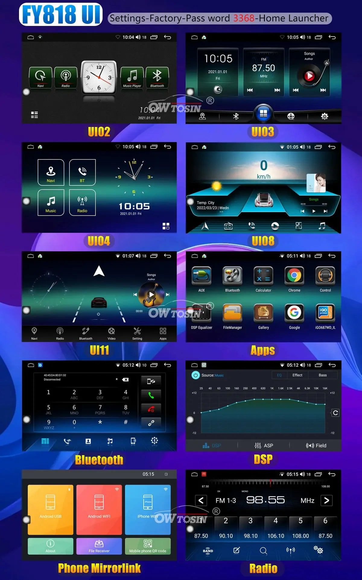 UIS7870 6nm 12G + 256G Android 13 Auto GPS Radio Player Für BMW Mini Cooper R55 R56 R57 R58 R59 R60 2010-2016 CarPlay Video Stereo