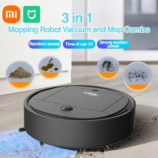 Xiaomi MIJIA 3-in-1 Smart Sweep Robot 4000pa Saugleistung Vollautomatische Haushaltsreinigungsmaschine USB-Aufladung Smart Staubsauger
