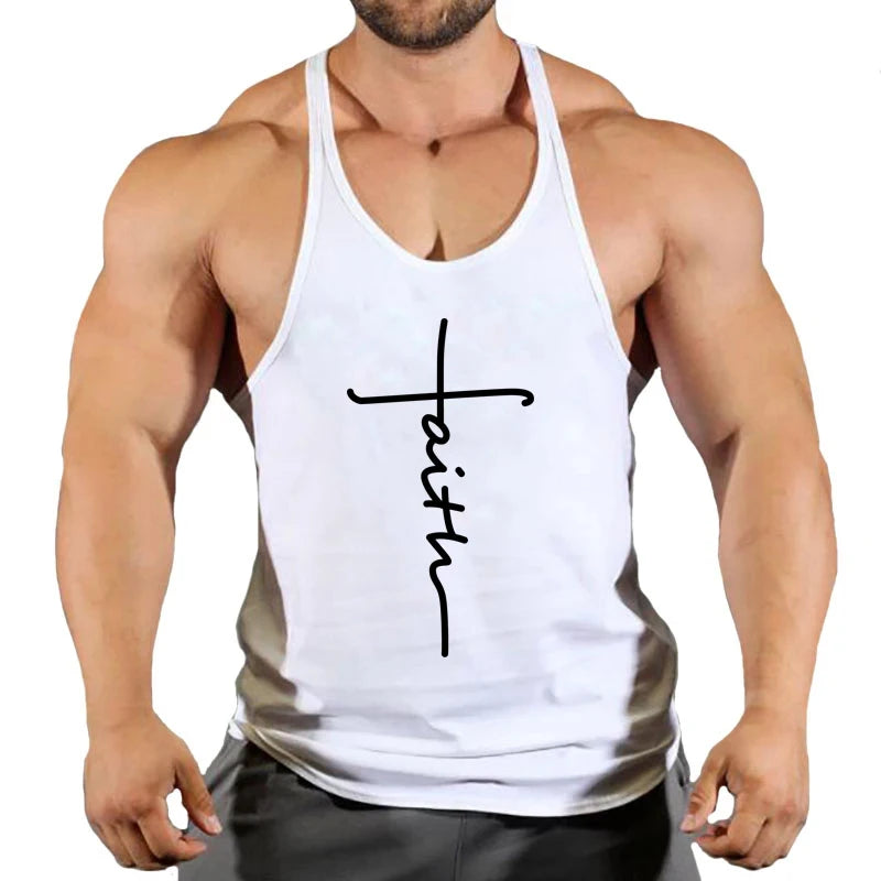 Gym Top Männer T-shirts Fitness Mann Kleidung Muskel Bodybuilding Hemd Singlet Stringer Kleidung Weste männer Singuletts Westen Tops