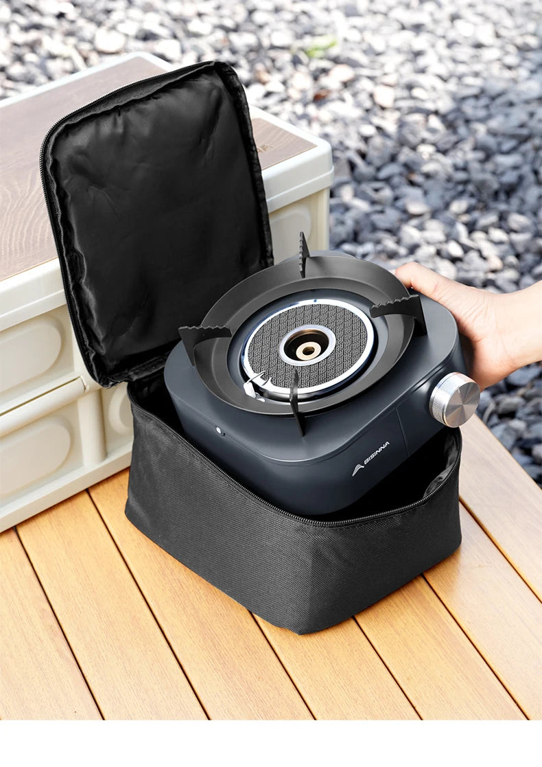 BISINNA 4000 W Hochleistungs-Infrarotkocher, tragbar, leicht, Gasbrenner, geteilter Herd, Outdoor, Camping, Zubehör, Picknick, Wandern