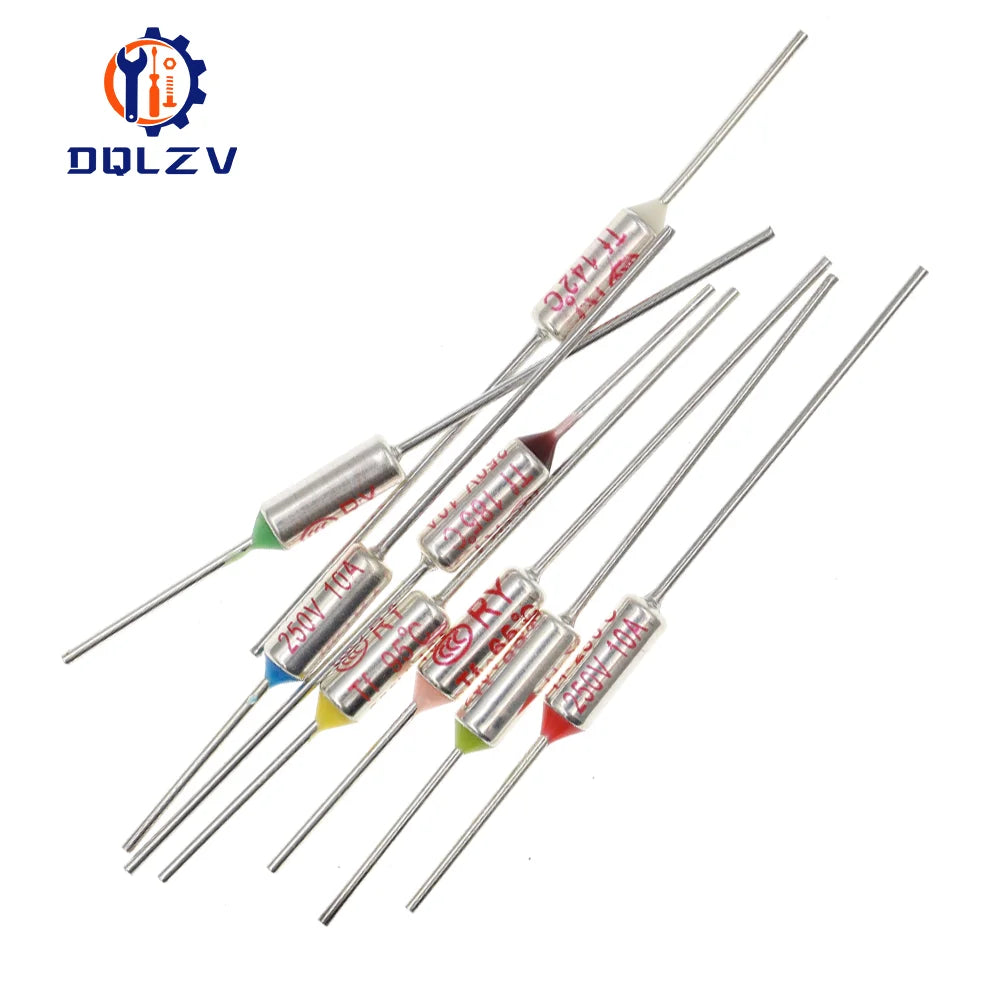 TF Thermosicherung RY 10A 15A 250V Temperatur 65C 73C75C 85C 100C 110C 120C 130C 152C 165C 172C 185C 192C 200C 216C 240C 280C 300C