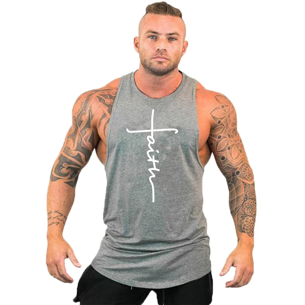 Sport kleidung für Männer Unterhemd ärmellose Sweatshirt Kleidung Stringer Marke Fitness Shirt Trainings weste Sportswear Top Unterhemden
