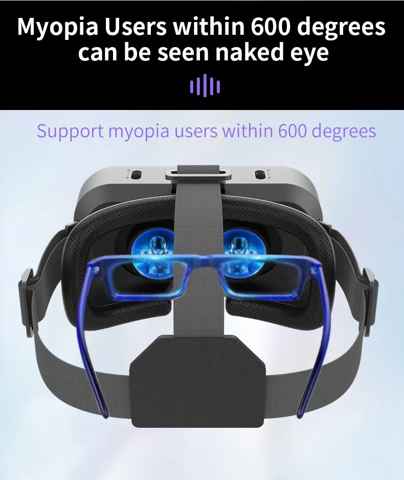 Vr Brille Virtual-Reality-Headset Viar-Geräte Helm 3D-Objektive Smart-Brille für Smartphones Handy Handy Gogle Spiel Zubehör