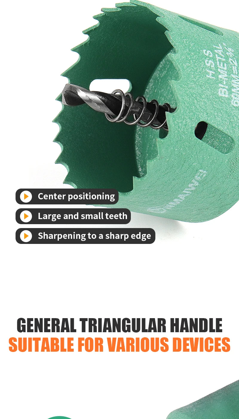 1 Stück 16–200 mm Bimetall-Holz-Lochsägenbohrer HSS-Stahl, neue M42-Kern-Lochsäge, geeignet für die Öffnung von Downlight-Gipskarton
