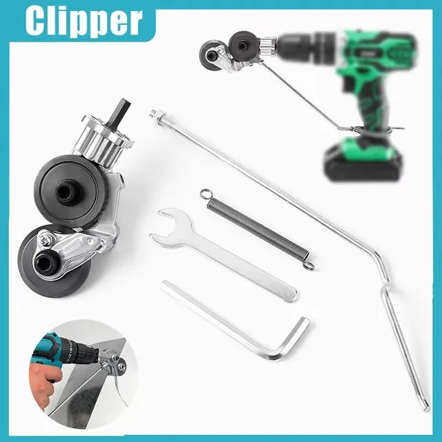 Elektrischer Bohrer-Umrüst-Scheren-Plattenschneider, Blechschneide Werkzeug, arbeitssparender Schneidwerkzeug, elektrische Blechschneider Schere