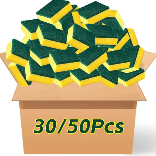 Doppelseitiger magischer Schwamm für Motorräder, Töpfe und Küchen – Hochleistungs-Fettreinigungsschwamm