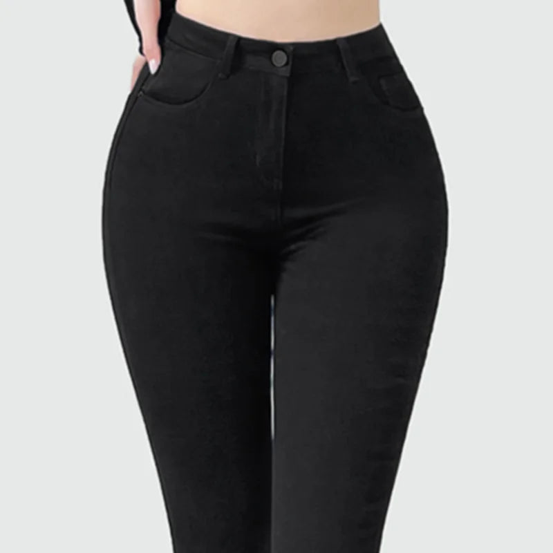 Jeans Männer Frauen Frühling Sommer Enge Passform Abnehmen Elastische Mid-taille Unisex Einfache Baustelle Arbeit Hosen