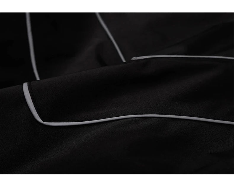 Reflektierende Gestreifte Jacke 2023 Männer Hip Hop Streetwear Mantel Zipper Up Jacke Windjacke Harajuku Dünne Mäntel Sport Schwarz Blau