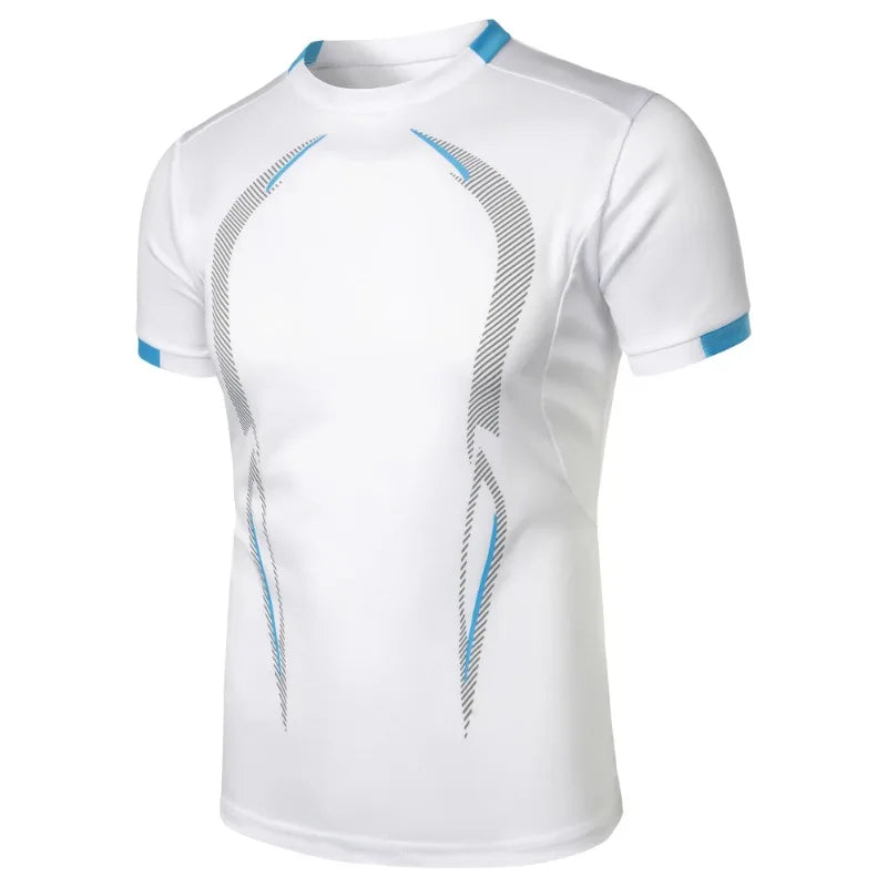 Sommer Gym Atmungsaktive T-shirt Männer Schnell Trocknend Jogging Tops Männer Leichte Training Tees Fitness Tops Laufen Sweatwear