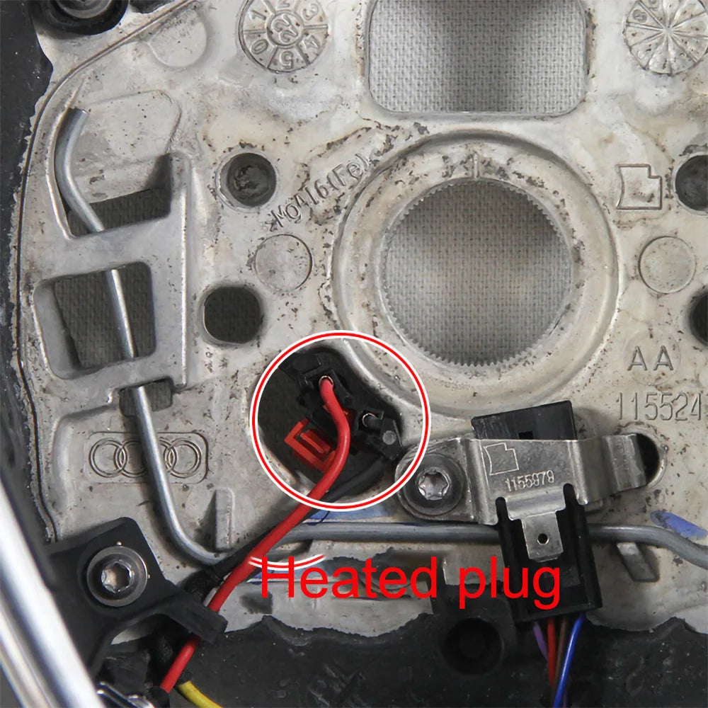 Beheiztes Lederlenkrad für Audi q5 sq5 2019–2025, verbessertes Sport-Lenkrad mit flachem Boden