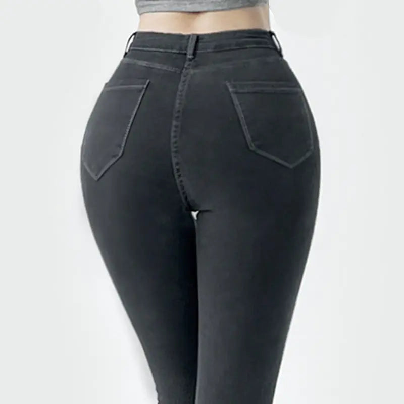 Jeans Männer Frauen Frühling Sommer Enge Passform Abnehmen Elastische Mid-taille Unisex Einfache Baustelle Arbeit Hosen