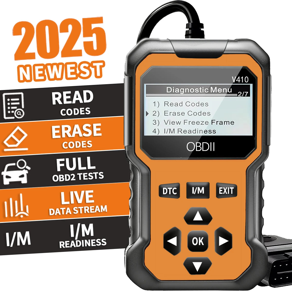 Auto-Obd2-Scanner-Diagnosetool, Codeleser, Motorfehlcodeleser-Scanner, kann alle Obd-Ii-Protokollenautos seit 1996, Scan-Tool diagnosieren