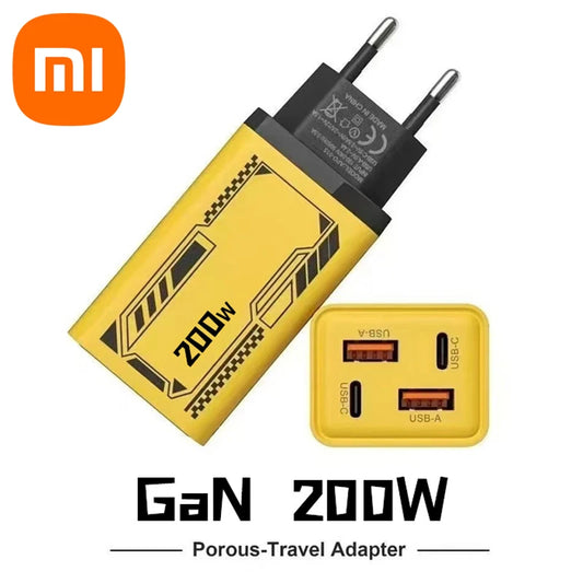 Xiaomi Gan 200W Multi Port Ladegerät mit Dual Pd und Dual Typec Ladekopf geeignet für Huawei iPhone Ladegerät Schnellladung
