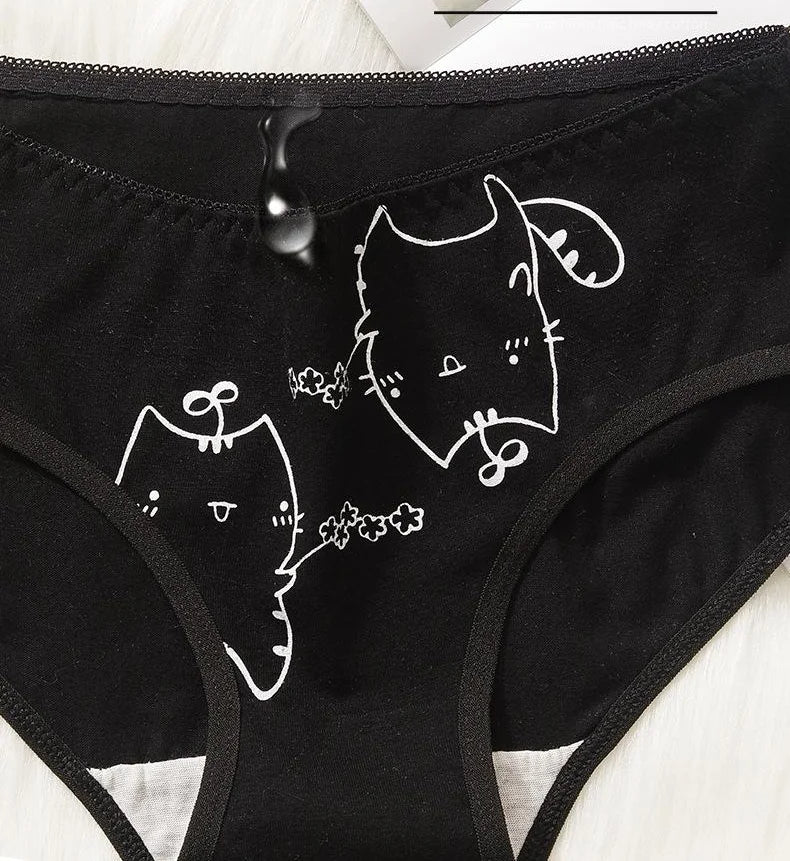 5 Teile/satz Baumwolle Cartoon Niedlichen Höschen Mädchen Kurze Unterwäsche Für Frauen Damen Pantys Weibliche Weiche Unterhose Sexy Dessous M-XL