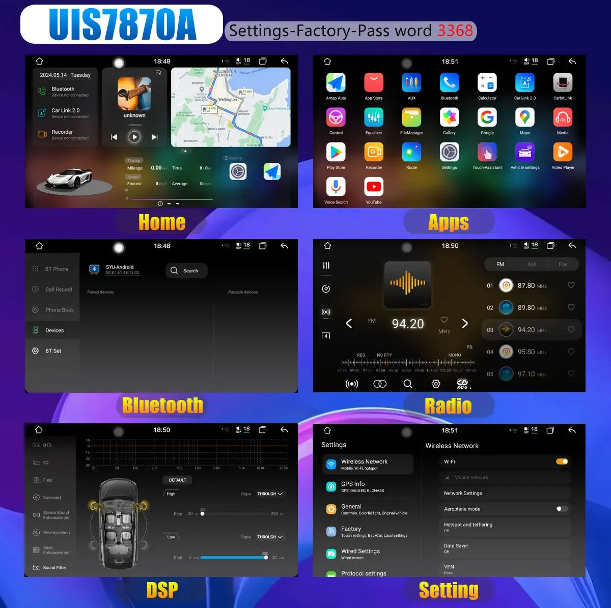 UIS7870 6nm 12G + 256G Android 13 Auto GPS Radio Player Für BMW Mini Cooper R55 R56 R57 R58 R59 R60 2010-2016 CarPlay Video Stereo