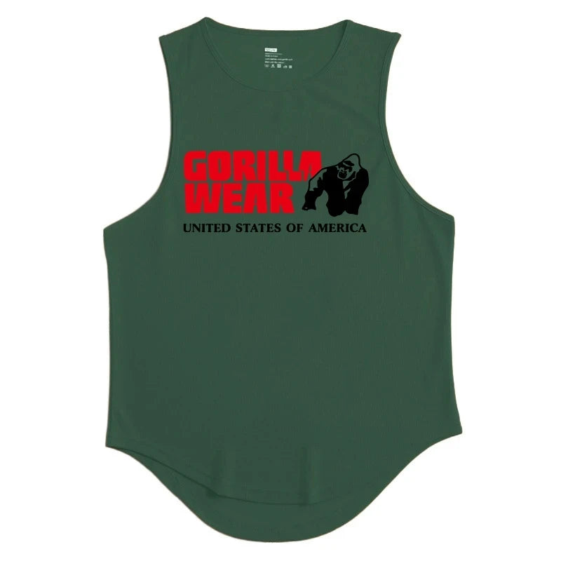 Gym Top Männer Männer Kleidung Fitness Kleidung Shirt Bodybuilding Westen Mann Weste Singulett Unterhemden muskulöse Stringer T-Shirts Tops