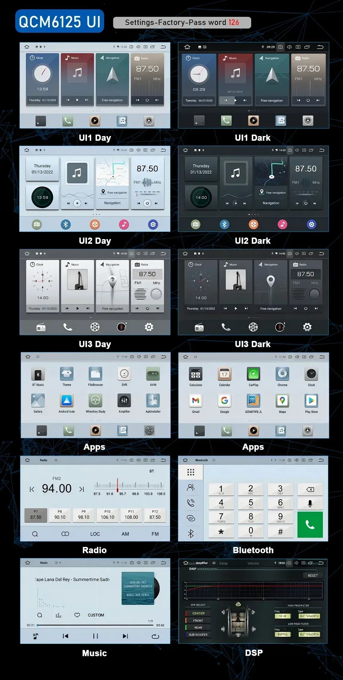CHSTEK Autoradio für BMW Mini Cooper S Clubman R55 Clubvan R56 Cabrio R57 Coupe R58 R59 Multimedia Bluetooth Android Player GPS