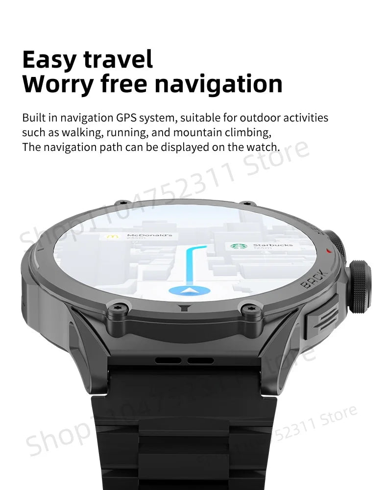 H12 Smartwatch 4G LTE Smartwatch mit WiFi SIM 1,6 Zoll AMOLED-Display Rotierende Kameras Videoanruf GPS Play Store App-Download