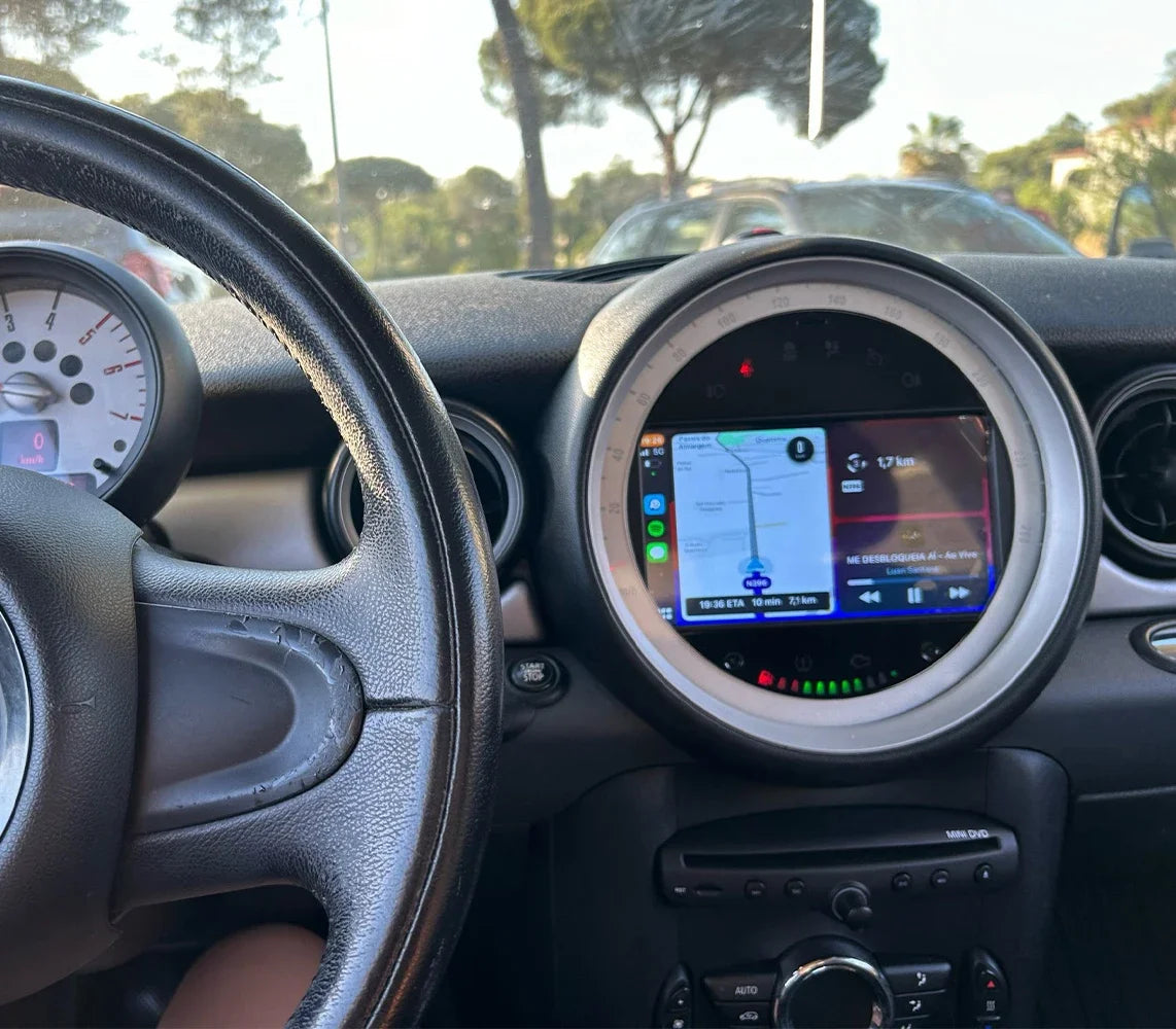 CHSTEK Autoradio für BMW Mini Cooper S Clubman R55 Clubvan R56 Cabrio R57 Coupe R58 R59 Multimedia Bluetooth Android Player GPS