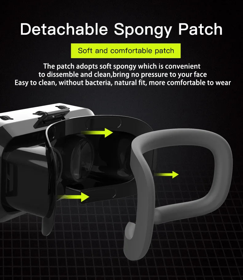 Vr Brille Virtual-Reality-Headset Viar-Geräte Helm 3D-Objektive Smart-Brille für Smartphones Handy Handy Gogle Spiel Zubehör