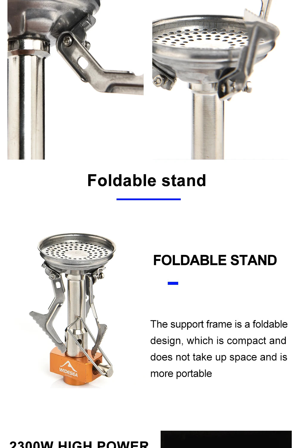 Widesea Camping Gas Brenner Tourist Herd Outdoor Tragbare Heizung Herd Überleben Überleben Ofen Tasche Picknick Kochgeschirr