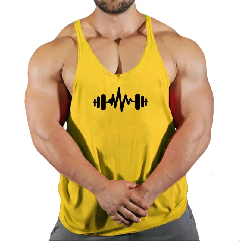 Gym Top Männer T-shirts Fitness Mann Kleidung Muskel Bodybuilding Hemd Singlet Stringer Kleidung Weste männer Singuletts Westen Tops