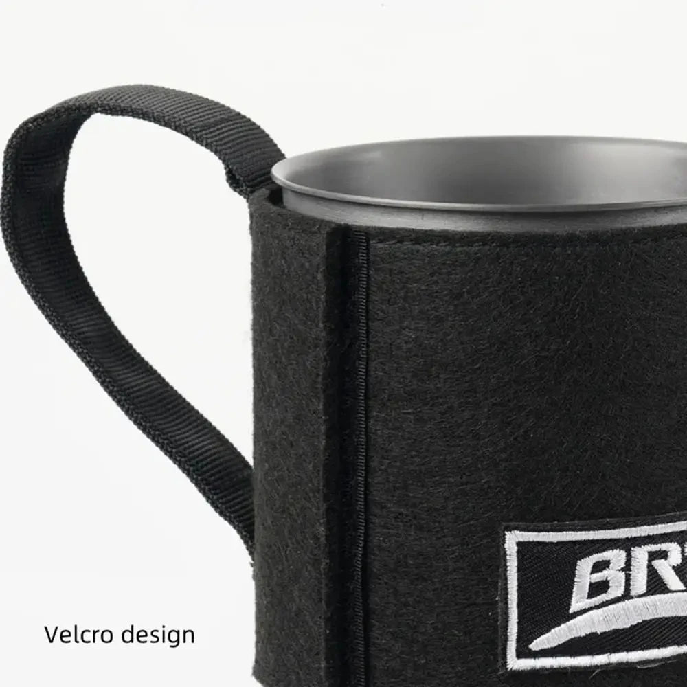 1500 W BRS 61, integrierter Wärmesammel-Topfbrenner für den Außenbereich, ultraleicht, tragbar, Wanderofen, Kochen, Rucksackreisen, Herdsystem