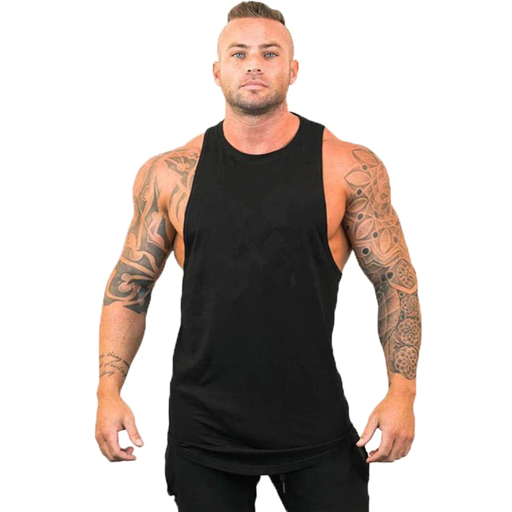 Sport kleidung für Männer Unterhemd ärmellose Sweatshirt Kleidung Stringer Marke Fitness Shirt Trainings weste Sportswear Top Unterhemden