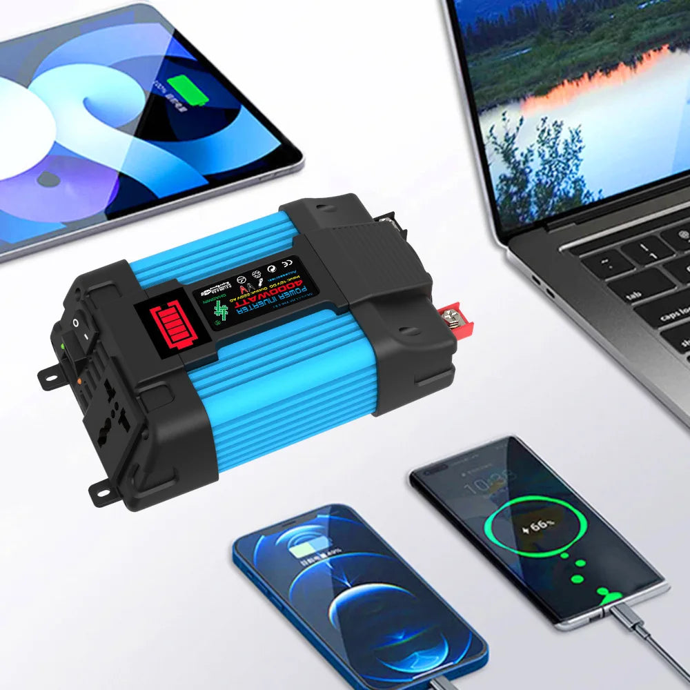 6000W Peak Auto Inverter Konverter LED Spannung Kapazität Display Transformator Konverter 12V220V/110V Dual USB Inverter Auto Geräte