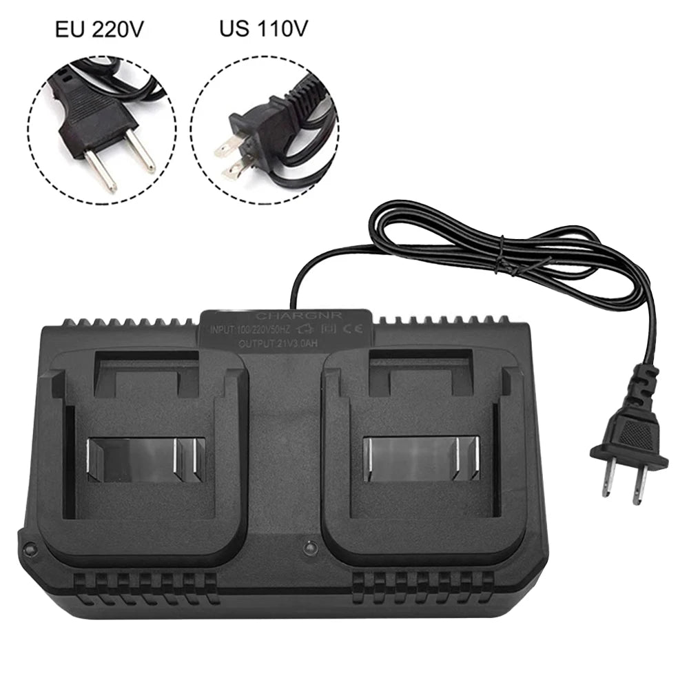 Dual-Ports Li-Ionen-Akku-Ladegerät für Makita 18 V Lithium-Akku BL1830 für Hong Song FoGo Lomvum ZhiPu JiangMi Jinlujiao LMlava