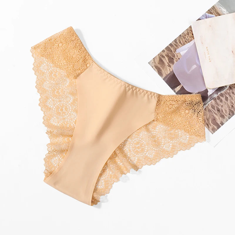 TrowBridge 3 Teile/satz Süße Damen Höschen Seide Satin Unterwäsche Spitze Sexy Dessous Mädchen Atmungsaktive Slips Weiche Bequeme Höschen