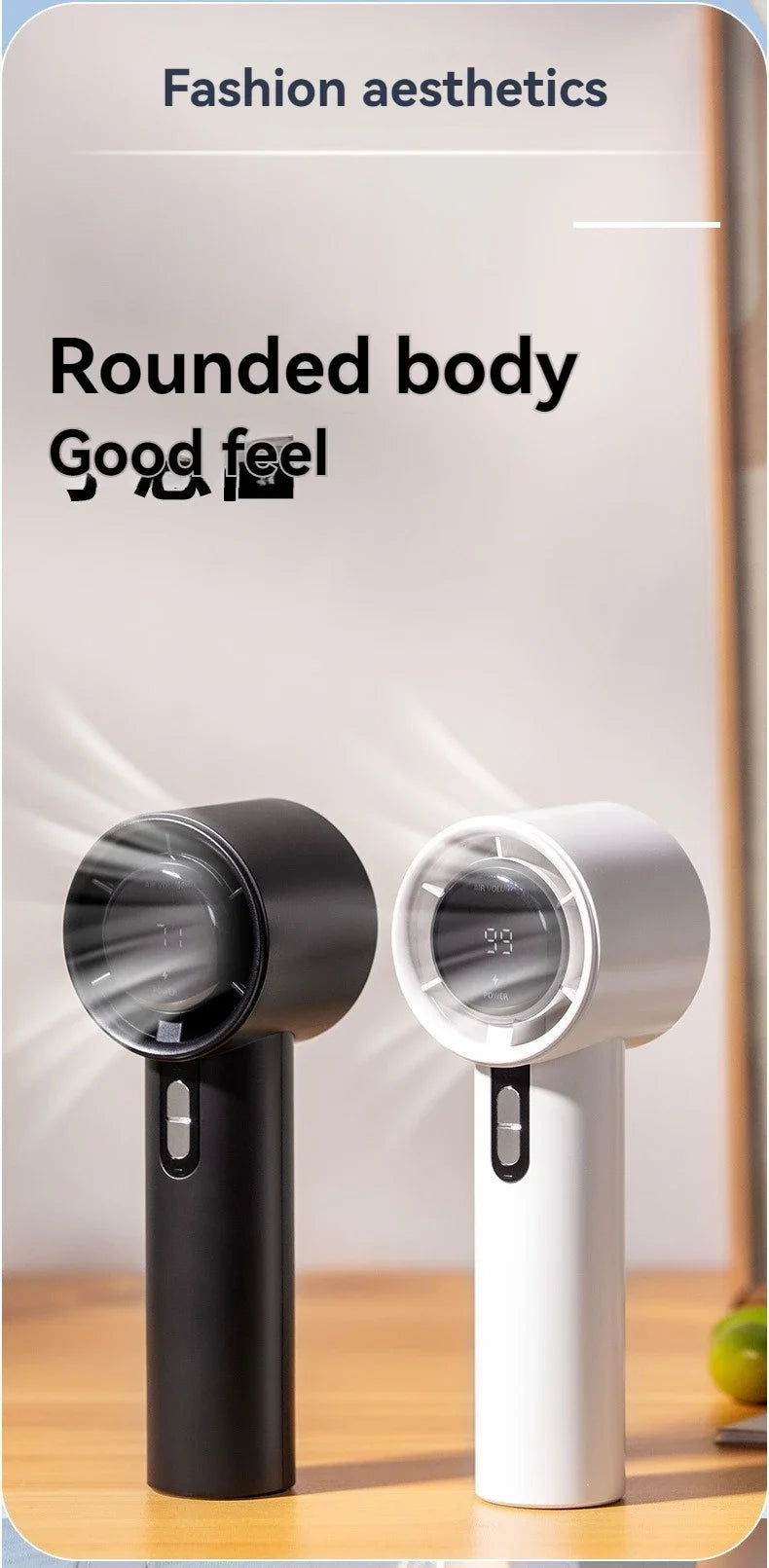 Xiaomi MIJIA 100-Gang-Handventilator mit hoher Geschwindigkeit, USB-Aufladung, tragbarer Mini-Turbo-gewalttätiger kleiner leistungsstarker Außenventilator, 3000-mAh-Akku