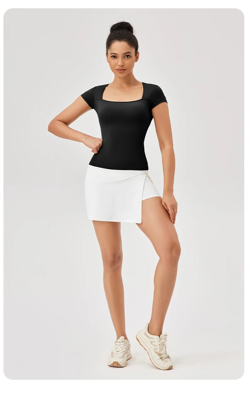 Yoga Tops Frauen Gym Training Sport Tops Quick-Dry Yoga Shirts kurzarm Outdoor Laufen Fitness Casual Sport T-shirt