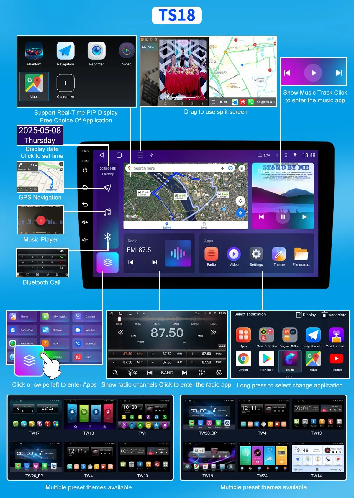 Für Mini Cooper F54 F55 F56 F57 F60 2014-2019 Head Unit Android 14 8Core QLED GPS Navigation CarPlay auto Radio Multimedia Player