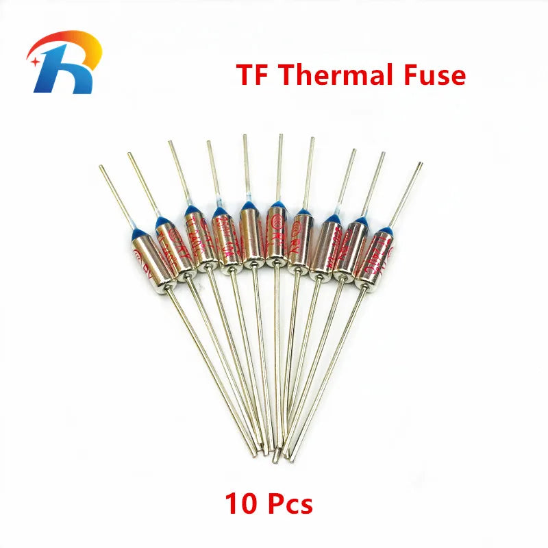 10 ~ 100 Stücke Temperatur RY 10A 250 V Tf Thermosicherung 60C 72C 77C 94C 99C 100C 113C 121C 133C 142C 157C 172C 192C 216C 240C 300C