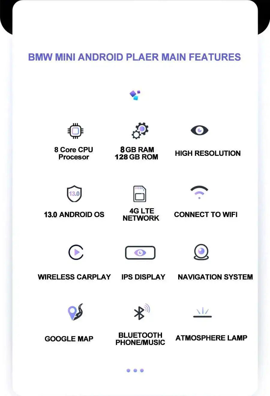 7 "/9" Radio Auto Multimedia-Player Für BMW Countryman Mini R60 2014 Auto Android 13 BMW Mini Cooper GPS Video Recoder Navigation