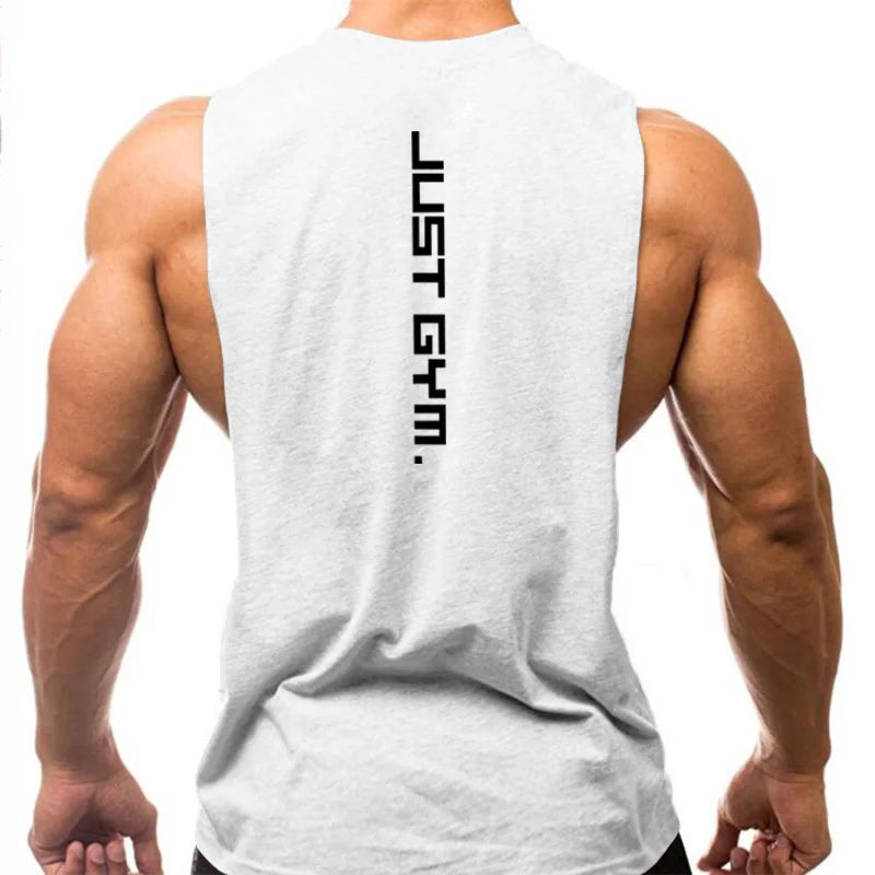 Gym Kleidung Männer Seiten Abgeschnitten T-shirts Dropped Armlöcher Tank Tops Workout Fitness Ärmellose Weste Outdoor Jogging Unterhemd