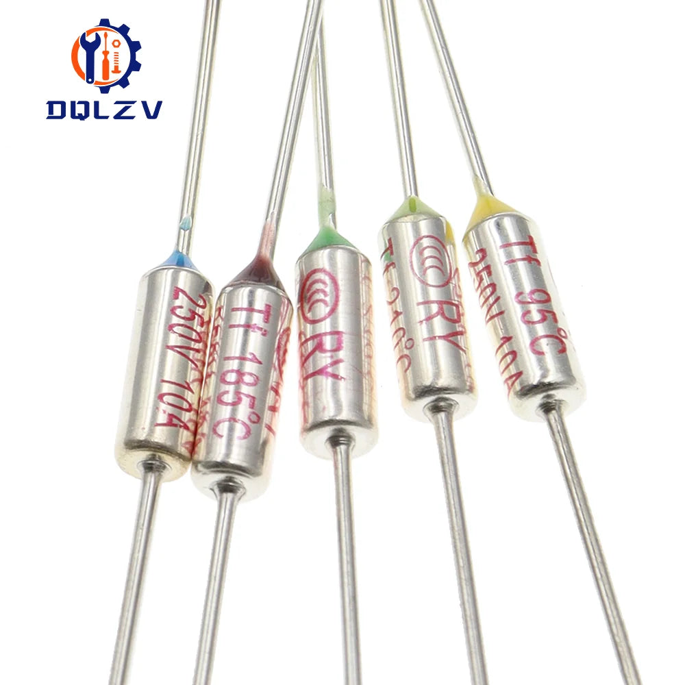 TF Thermosicherung RY 10A 15A 250V Temperatur 65C 73C75C 85C 100C 110C 120C 130C 152C 165C 172C 185C 192C 200C 216C 240C 280C 300C